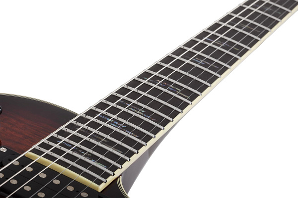 Электрогитара SCHECTER [SOLO-II SUPREME CEB] электрогитара 6-струнная, корпус: красное дерево, гриф: красное дерево, накладка: черное дерево, 22 лада, цвет: Cat's Eye Black Burst (CEB)