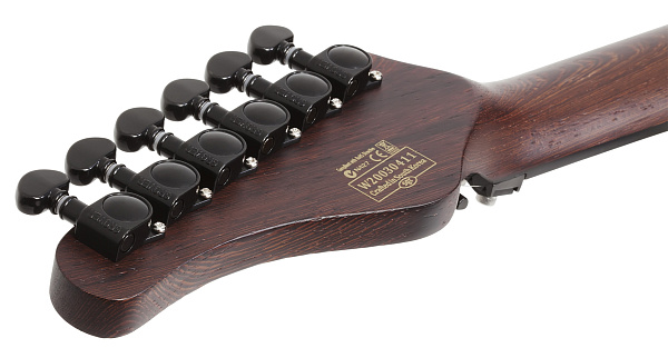 Электрогитара SCHECTER [SUN VALLEY SUPER SHREDDER EXOTIC BLACK LIMBA BL] электрогитара 6-струнная, корпус: черная лимба, гриф: венге, накладка: черное дерево, 24 лада, цвет: Black Limba (BL)