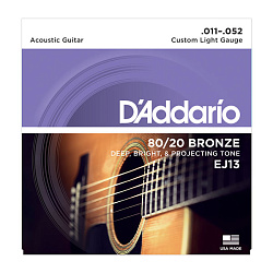 D'Addario EJ13 (11-52) - Струны для акустической гитары