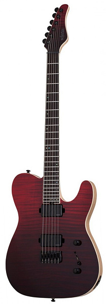 Электрогитара SCHECTER [PT SLS ELITE BLOODBURST BB] электрогитара 6-струнная, корпус: болотный ясень, топ: огненный клен, гриф: клён/орех/падук, накладка: черное дерево, 24 лада, цвет: Blood burst (BB)