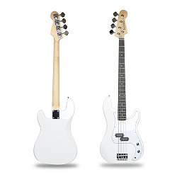 Bosstone BG-04 WH+Bag - Бас гитара электрическая, 4 струны