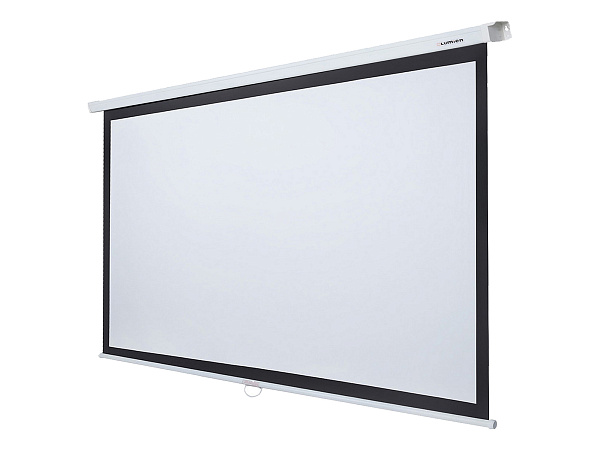 [LMP-100114CSR] Настенный экран Lumien [Master Picture CSR] 194x276см (раб.область 166х266 см) (123") MW FiberGlass черн. кайма по периметру, верх.кайма 23 см, механизм плавного возврата, возможность потолочн./настенного крепления (белый корпус) 16:10