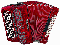 Bugari Armando 351/SE Баян, цвет красный..