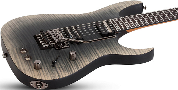 Электрогитара SCHECTER [BANSHEE MACH-6 FR-S FOB] электрогитара 6-струнная, корпус: болотный ясень,топ: огненный клен, гриф: обожженый клен, накладка: чёрное дерево, 24 лада, FloydRose, цвет: Fallout Burst (FOB)