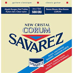 Savarez 500CRJ Corum New Cristal Red/ Blue medium-high tension - Струны для классической гитары