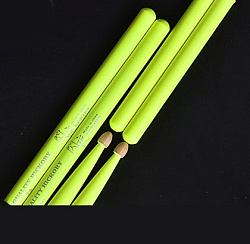 HUN 10101003009 Fluorescent Series 7A Барабанные палочки, желтые, орех гикори