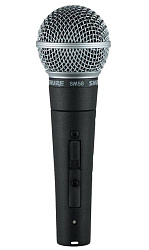 SHURE SM58SE - Вокальный динамический микрофон кардиоидный, 50-15000 Гц, 1,6 мВ/Па, с выключателем