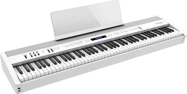 Портативное цифровое пианино ROLAND [FP-60X-WH] (88 клавиш PHA-4 Standard), полифония 256, SuperNATURAL Piano, 358 тембров, Bluetooth 3.0, Headphones 3D Ambience, USB, вес 19,3 кг., белое.