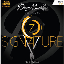 Dean Mark DM2502C Signature Light - Комплект струн для 7-струнной электрогитары, 9-54