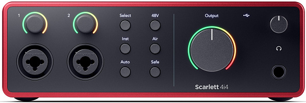 FOCUSRITE Scarlett 4i4 4th Gen аудиоинтерфейс USB, 4 входа/4 выхода