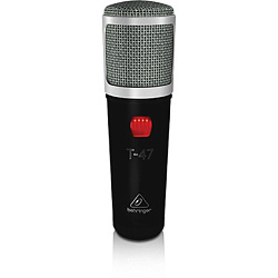BEHRINGER T-47 - Ламповый студийный конденсаторный микрофон,кабель (10 м), кейс