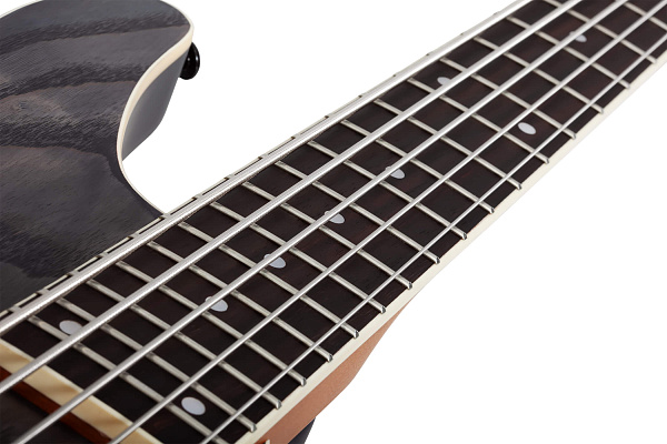 Бас-гитара SCHECTER [C-5 STANDARD CS] бас-гитара 5-струнная, корпус: красное дерево, топ из капа, гриф: печеный клен, накладка: палисандр, 24 лада, цвет Charcoal Satin (CS)