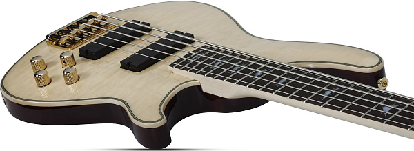Бас-гитара SCHECTER [OMEN EXTREME-5 GNAT] бас-гитара 5-струнная, корпус: красное дерево, топ: огненный клен, гриф: клен, накладка: палисандр, 24 лада, цвет: Gloss Natural (GNAT)