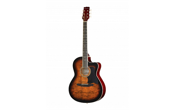 Caraya C901T-BS - Акустическая гитара, с вырезом, санберст