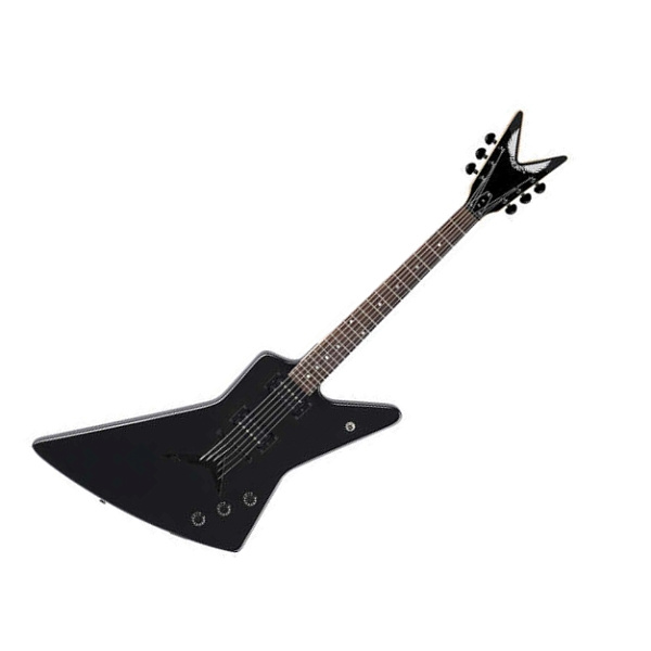 Dean ZX CBK Электрогитара типа "эксплорер", цвет черный.