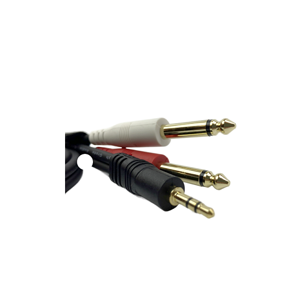 ESHINE ES-1383 - Аудиокабель 3,5 мм миниджек стерео - 2 x 6,35 мм джека, 1,5 м