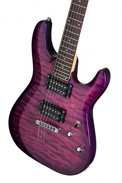 Электрогитара SCHECTER [C-6 PLUS EM] электрогитара 6-струнная, корпус: липа, топ: стеганый клен, гриф клен, накладка палисандр, 24 лада, цвет: Electric Magenta (EM)