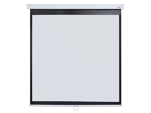[LMP-100104] Настенный экран Lumien [Master Picture] 203х203 см (110") Matte White FiberGlass (белый корпус) черн. кайма по периметру, возможность потолочн./настенного крепления 1:1