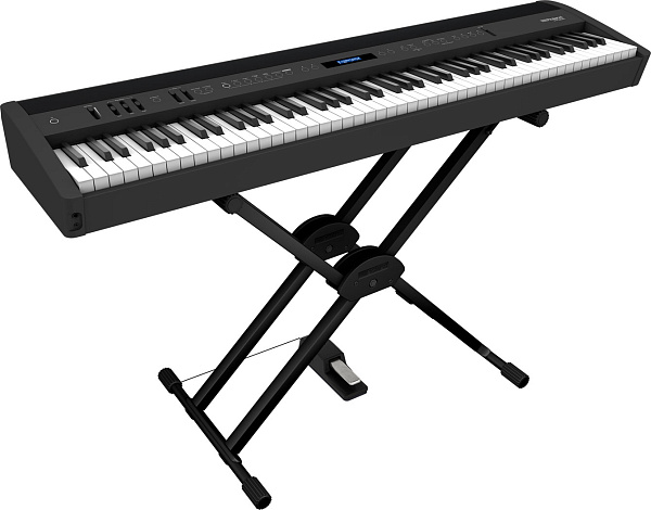 Портативное цифровое пианино ROLAND [FP-60X-BK] (88 клавиш PHA-4 Standard), полифония 256, SuperNATURAL Piano, 358 тембров, Bluetooth 3.0, Headphones 3D Ambience, USB, вес 19,3 кг., черное.