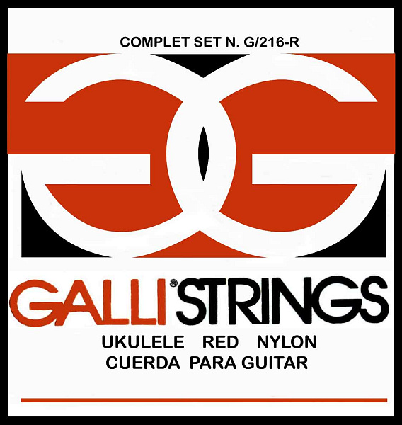 GALLI STRINGS G216R - Струны для укулеле(красный нейлон)