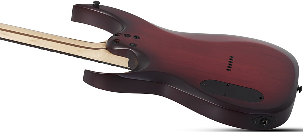 Электрогитара SCHECTER [SUNSET-6 EXTREME SCB] электрогитара 6-струнная, корпус: ньятон, топ: огненный клен, гриф: клен, накладка: черное дерево, 24 лада, цвет: Scarlet Burst (SCB)