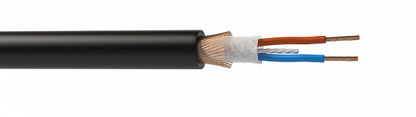 Кабель цифровой Wize [WMX24300FP] 300 м, 24 AWG DMX-AES, 0.23 мм2, диаметр 12мм, экран, медь 20 x 0.12мм, черный, бухта