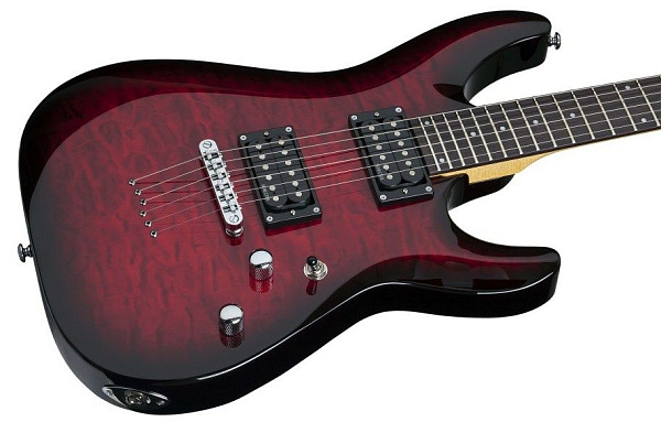 Электрогитара SCHECTER [C-6 PLUS STCB] электрогитара 6-струнная, корпус: липа, топ: стеганый клен, гриф клен, накладка палисандр, 24 лада, цвет: See-Thru Cherry Burst (STCB)