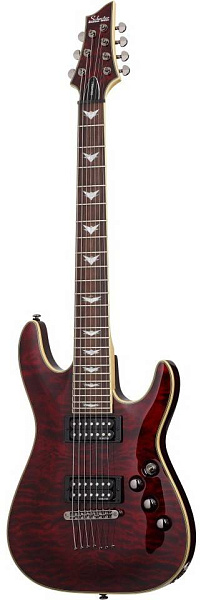 Электрогитара SCHECTER [OMEN EXTREME-7 BCH] электрогитара 7-струнная, электрогитара 6-струнная, корпус: красное дерево, топ: стеганый клен, гриф: клен, накладка: палисандр, 24 лада, цвет: Black Cherry (BCH)