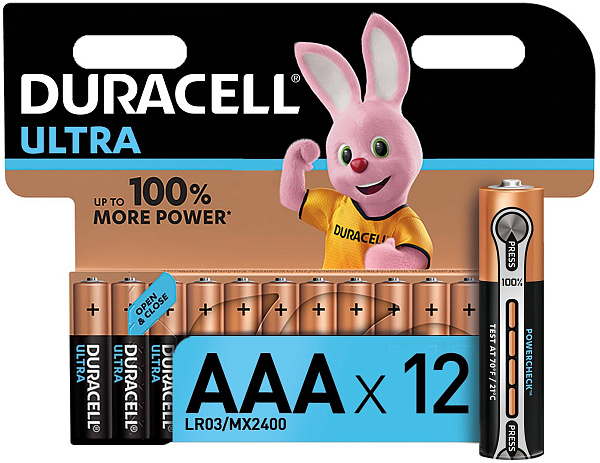 DURACELL LR03 ULTRA уп 12 шт - Батарейка тип AAA