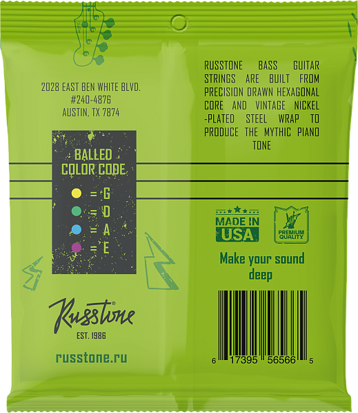 Russtone BNP50-105 - Струны для бас-гитары