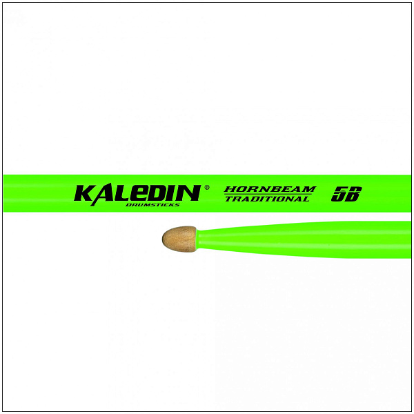 KALEDIN DRUMSTICKS 7KLHBGN5B - Барабанные палочки 5B GREEN, флуорисцентные