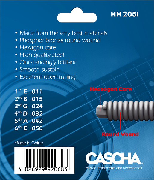Cascha HH-2051 (11-50) - Cтруны для акустической гитары