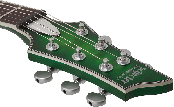 Электрогитара SCHECTER [C-1 PLATINUM SGRB] электрогитара 6-струнная, корпус: красное дерево, гриф: клен, накладка: палисандр, 24 лада, цвет: Satin Green Burst (SGRB)