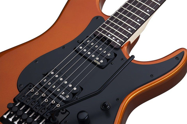 Электрогитара SCHECTER [SUN VALLEY SUPER SHREDDER FR LOR] электрогитара 6-струнная, корпус: красное дерево, гриф: клен, накладка: палисандр, 24 лада, FloydRose, цвет: Lambo Orange (LOR)