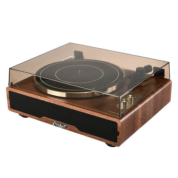 ROCKET VP-D01 - Виниловый проигрыватель, цвет коричневый