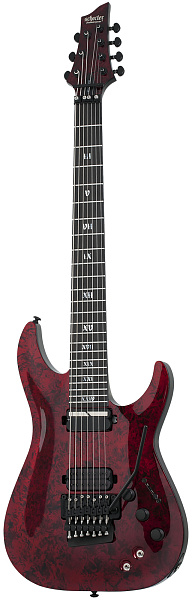 Электрогитара SCHECTER [C-7 APOCALYPSE FR-S RED REIGN RR] электрогитара 7-струнная, корпус: болотный ясень, гриф: клен, накладка: черное дерево, 24 лада, FloydRose, цвет: Red Reign (RR)