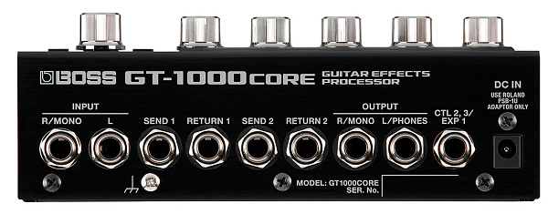 Компактная версия гитарного процессора эффектов GT-1000 BOSS [GT-1000CORE] 500 патчей, 116 эффектов, Looper, MIDI, USB интерфейс, большой ЖК дисплей