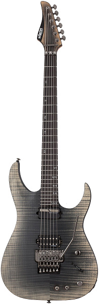 Электрогитара SCHECTER [BANSHEE MACH-6 FR-S FOB] электрогитара 6-струнная, корпус: болотный ясень,топ: огненный клен, гриф: обожженый клен, накладка: чёрное дерево, 24 лада, FloydRose, цвет: Fallout Burst (FOB)