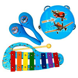 FLIGHT FDSN-PL Набор перкуссии Дисней Самолеты (металлофон -1шт, тамбурин -1 шт, маракасы - 1 пара)