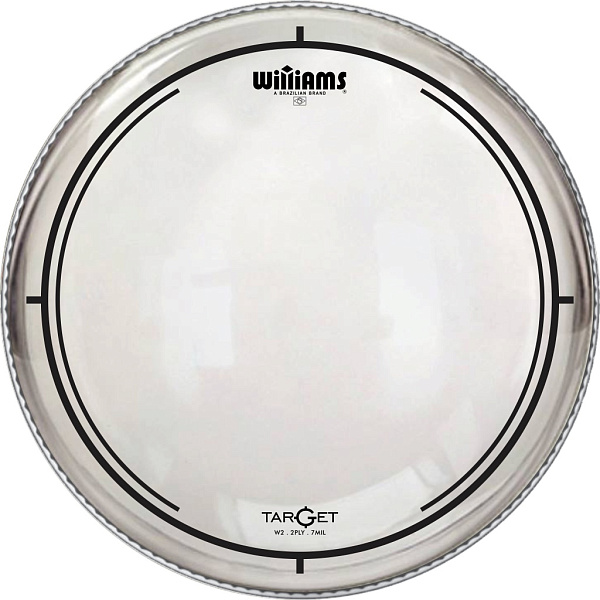 W2-7MIL-06 Target Series Clear Пластик для том-барабана 6", прозрачный, Williams