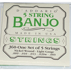 D`ADDARIO J-60 - струны для банжо, 5 String