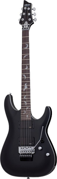 Электрогитара SCHECTER [DAMIEN PLATINUM-6 FR SBK] электрогитара 6-струнная, корпус: красное дерево, гриф: клен, накладка: палисандр, 24 лада, FloydRose, цвет: Satin Black (SBK)