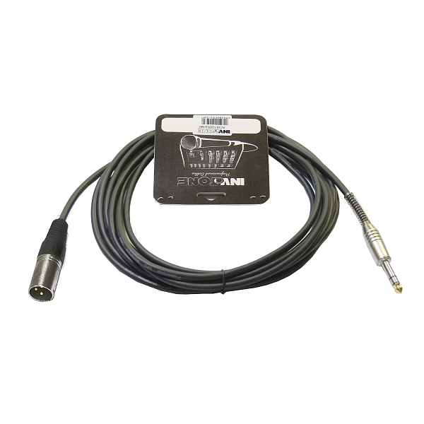 INVOTONE ACM1003S/BK Микрофонный кабель, Джек 6,3 стерео <->XLR3M, длина 3 м (черный)