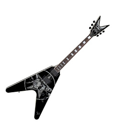 Dean EPV Old Skull Электрогитара типа «стрела», графика Old Skull, кейс.