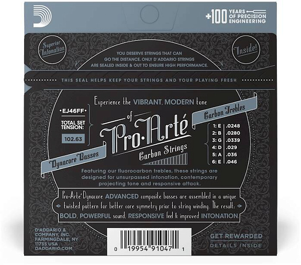 D'ADDARIO EJ46 FF - Струны для классической гитары