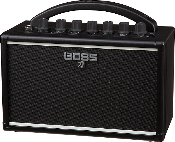 Мини-комбоусилитель BOSS [KTN-MINI] Katana Mini для электрогитары, 10 Вт, динамик 4", 3 канала усилителя, более 10 эффектов,  работа от аккумулятора