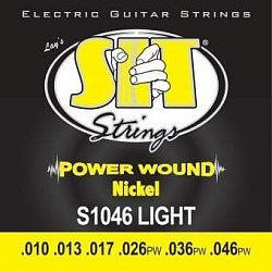 SIT S1046,Powerwound Nickel Light,10-46 Струны для электрогитары
