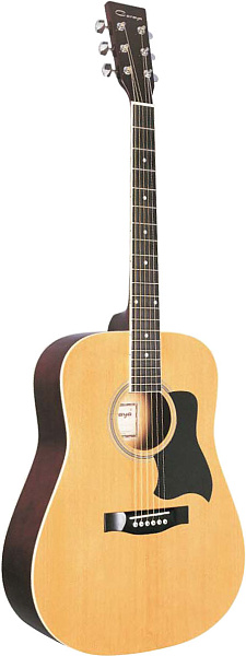 Caraya F630-N Акустическая фолк-гитара 41", дредноут.