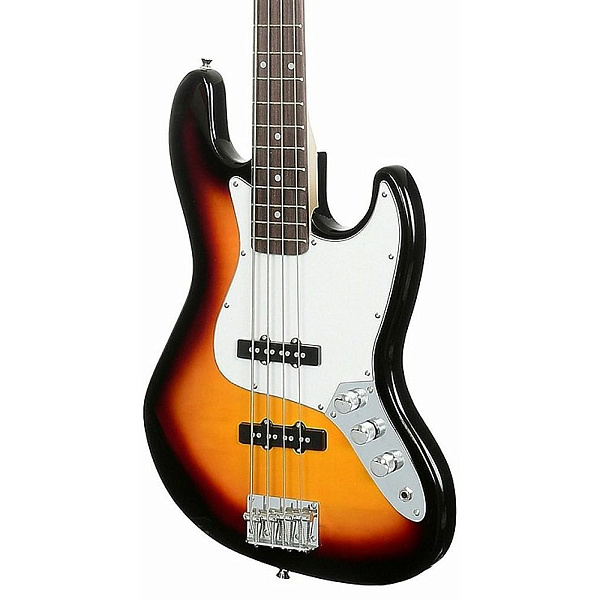 ROCKET JB-1SB 46" - Бас-гитара 4х-струнная Jazz Bass, цвет Sunburst/санберст 