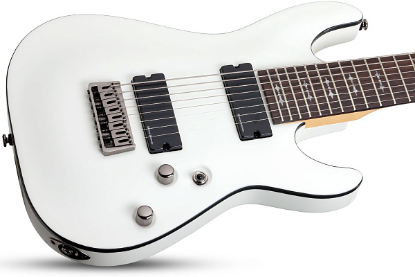 Электрогитара SCHECTER [DEMON-8  VWHT] электрогитара 8-струнная, корпус: липа, гриф: клен, накладка: венге, 24 лада, цвет: Vintage White (VWHT)